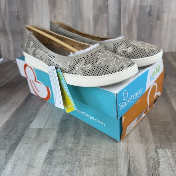 BareTraps Shoes - NEW Baretraps Women's 8.5 Floral Mesh Like Flats Rebound Technology